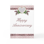 wedding, anniversary, card, spouse, heart, floral,