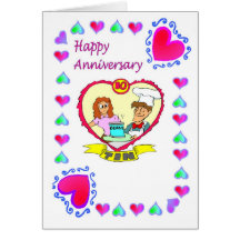 Anniversary card - 10th tin