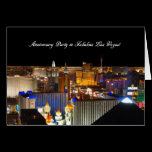 Anniversary Party in Fabulous Las Vegas Card cards