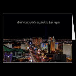Anniversary party in fabulous Las Vegas Card cards