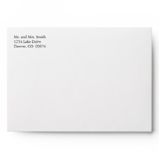 Anniversary Party Invitation Coordinating Envelope envelope