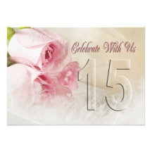 Anniversary party invitation for 15 years