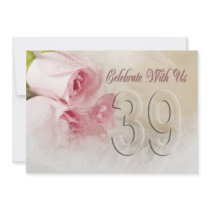 Anniversary party invitation for 39 years