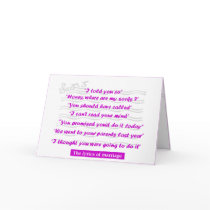 Anniversary - The Lyrics of Marriage cards by upictureit Anniversary - The Lyrics of Marriage cards