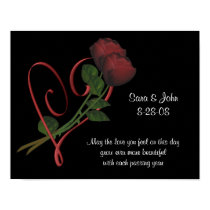 Anniversary Wedding Roses Heart Poster Print by SmilinEyesTreasures Anniversary Wedding Roses Heart Poster Print
