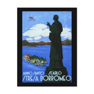 Anno Santo Stresa Borromeo Post Card by vintage_poster