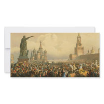 Announcement of Coronation Day by Vasily Timm 1856 Picture Card