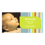 "Announcing": Birth Announcement Photo Greeting Card