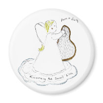 Announcing the savior's birth fridge magnets