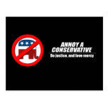 Annoy a Conservative - do justice Postcards