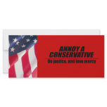 Annoy a Conservative - do justice Rack Card Template