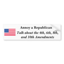 Annoy a Republican Bumper Stickers