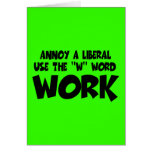 Annoy liberal work card