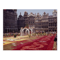 Annual Flower Festival at La Grande Place, Brussel postcards