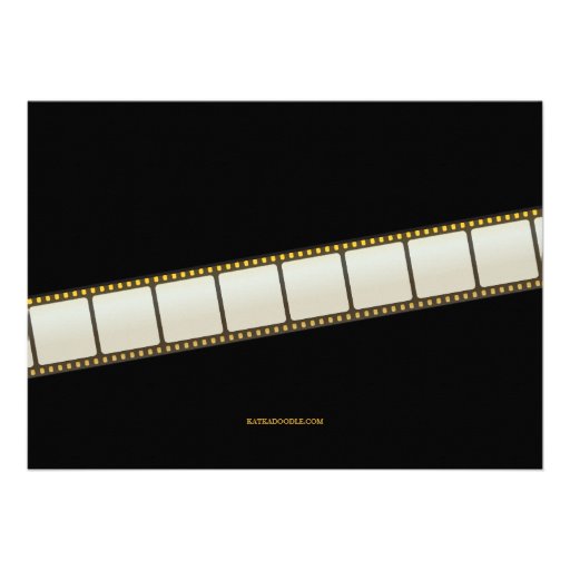 Annual Movie Awards Party Golden Ticket Invitations