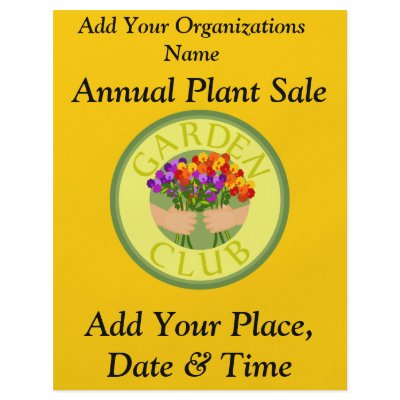 Annual Plant Sale, Flyer by Jenlin01