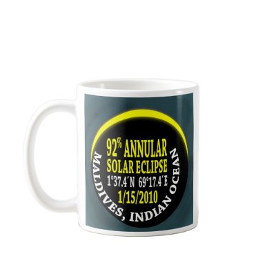 Annular Solar Eclipse 1/15/2010 Coffee Mug by gopherus