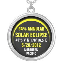 Annular Solar Eclipse 5/20/2012 Pendants