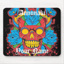 Annunaki Custom Skull "Serpent King" Mousepad