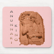 Annunaki King brown Mouse Pads