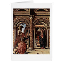 Annunciation Altar By Francesco Del Cossa Card
