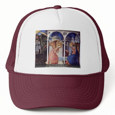 Annunciation Altarpiece With 5 Predellatafeln Mesh Hat by Artcollection