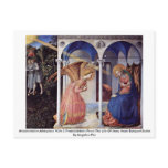 Annunciation Altarpiece With 5 Predellatafeln Postcard