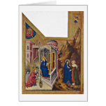 Annunciation And Visitatio By Melchior Broederlam Greeting Cards