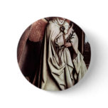 Annunciation Angel By Eyck Hubert Van Pinback Button