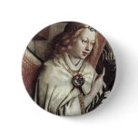 Annunciation Angel  By Eyck Hubert Van Pinback Buttons
