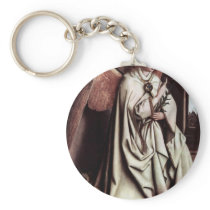 Annunciation Angel By Eyck Hubert Van Key Chains