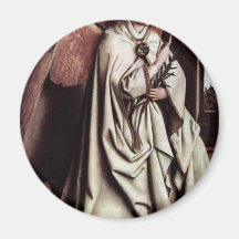 Annunciation Angel By Eyck Hubert Van Fridge Magnets