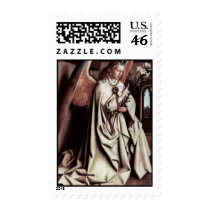 Annunciation Angel By Eyck Hubert Van Postage Stamp