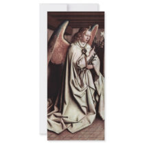 Annunciation Angel By Eyck Hubert Van Rack Card