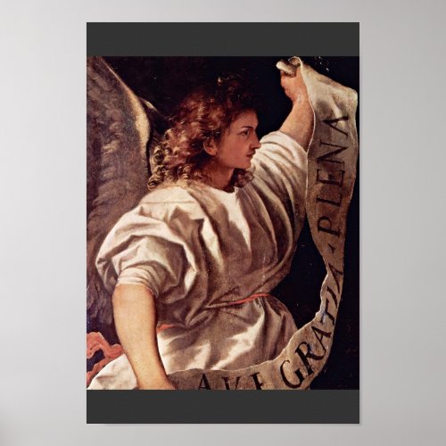Annunciation Angel By Tizian (Best Quality) Posters