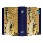 ANNUNCIATION ANGEL MONOGRAM, Blue Sapphire 3 Ring Binder