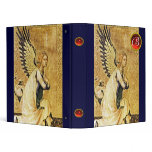 ANNUNCIATION ANGEL MONOGRAM, Red Ruby 3 Ring Binder