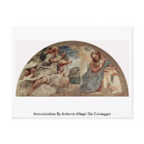 Annunciation By Antonio Allegri Da Correggio Post Cards