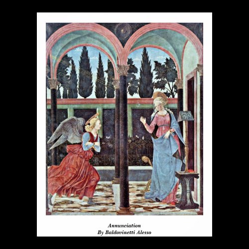 Annunciation By Baldovinetti Alesso Posters