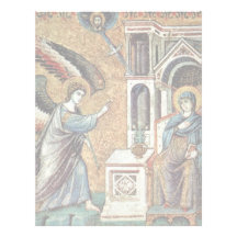 Annunciation By Cavallini Pietro (Best Quality) Letterhead Template