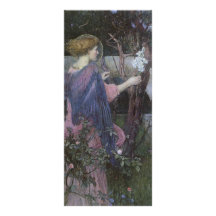 Annunciation by JW Waterhouse, Victorian Religious Full Color Rack Card
