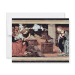 Annunciation By Lorenzo Di Credi O Leonardo Da Vin Personalized Invite