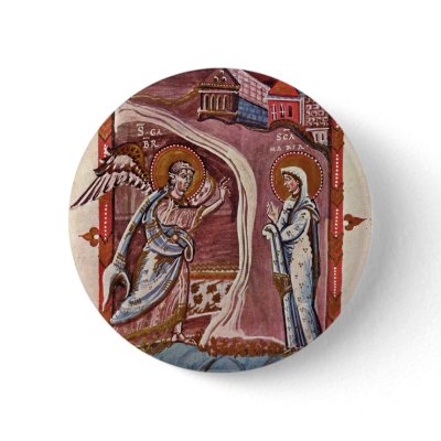 Annunciation By Meister Des Hitda-Evangeliars (Bes Pins by Artcollection