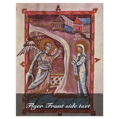 Annunciation By Meister Des Hitda-Evangeliars (Bes Personalized Flyer by Artcollection