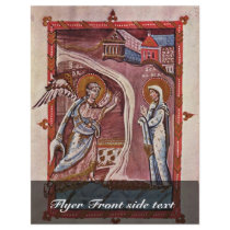 Annunciation By Meister Des Hitda-Evangeliars (Bes Personalized Flyer