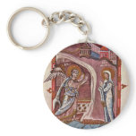 Annunciation By Meister Des Hitda-Evangeliars (Bes Keychain