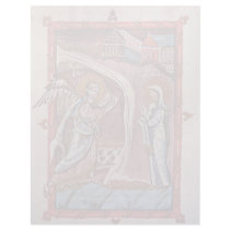 Annunciation By Meister Des Hitda-Evangeliars (Bes Letterhead