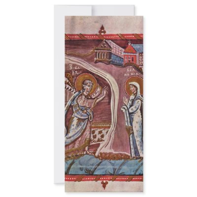 Annunciation By Meister Des Hitda-Evangeliars (Bes Customized Rack Card by Artcollection