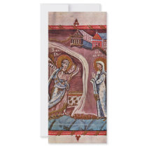 Annunciation By Meister Des Hitda-Evangeliars (Bes Customized Rack Card