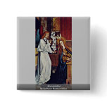 Annunciation By Zeitblom Bartholomäus Pinback Button